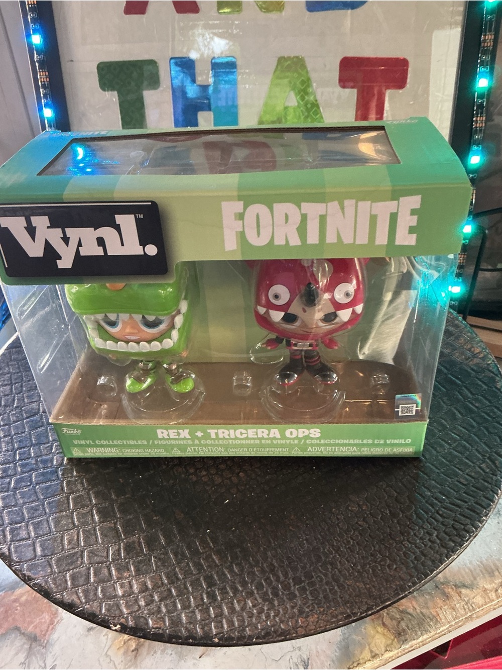 Fortnite Rex + Tricera Ops Kids Toy Figure Set - Green & Red